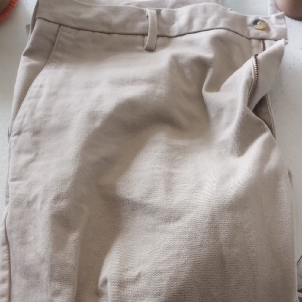 Tan Chinos Crisp Cotton Blend Versatile Size 36×32